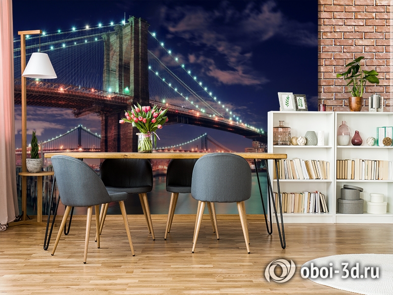 3D Фотообои «Бруклинский мост» вид 9