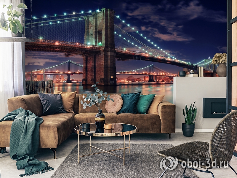 3D Фотообои «Бруклинский мост» вид 7