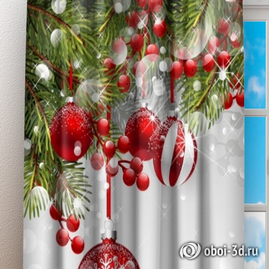 Фотошторы «Рождественское великолепие» вид 3