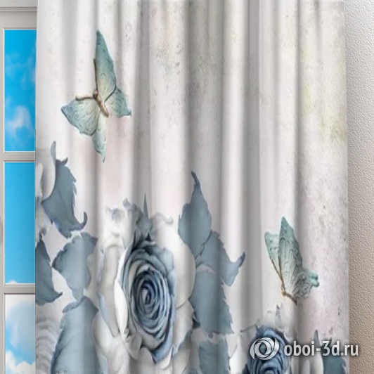 Фотошторы «Удивительные розы» вид 2