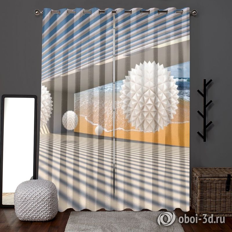 Фотошторы «Футуристичная композиция» вид 6