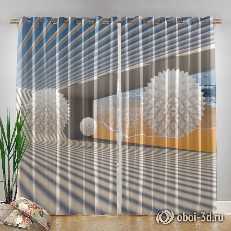 Фотошторы «Футуристичная композиция» вид 4
