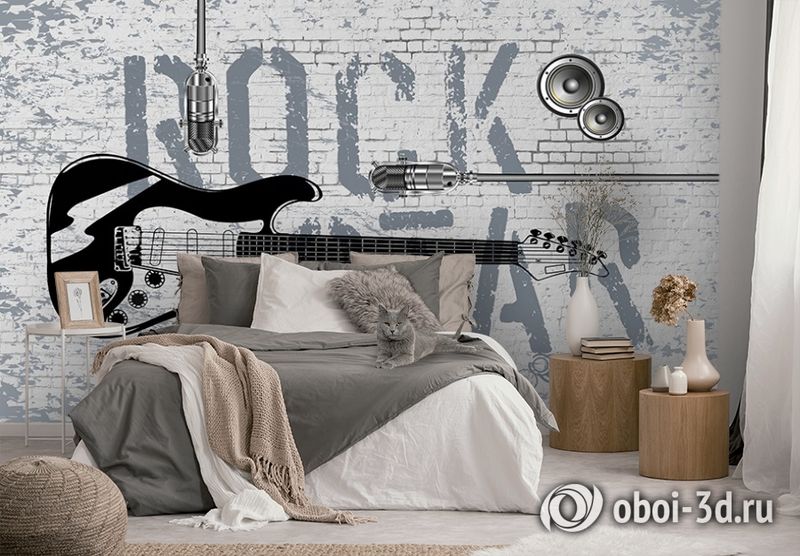 3D Фотообои «ROCK STAR» вид 2