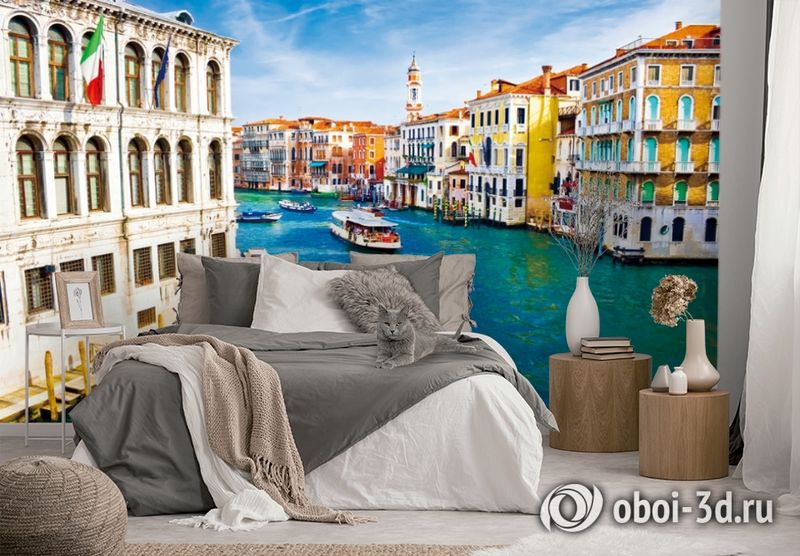 3D Фотообои  "Венеция: канал Ла-Джудекка"  вид 2