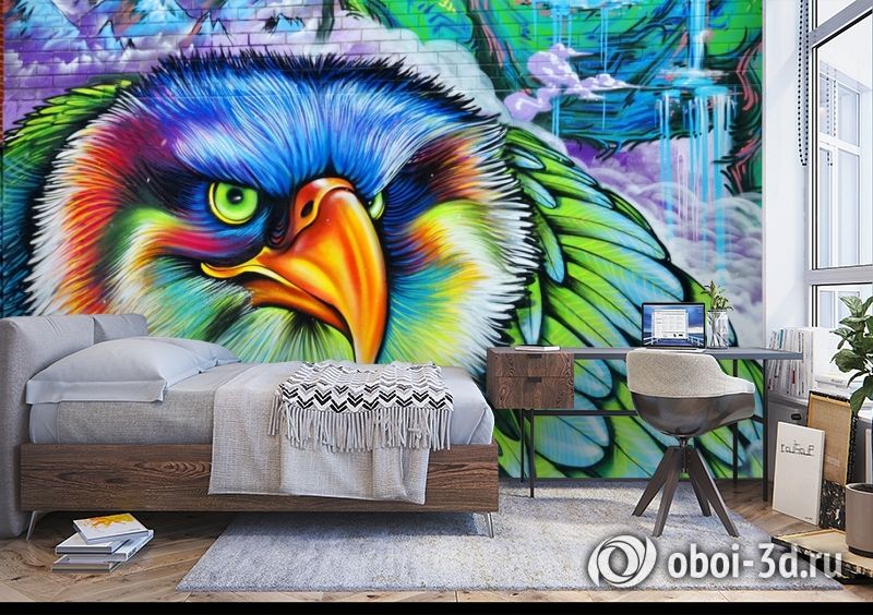 3D Фотообои «Хищный орел» вид 5