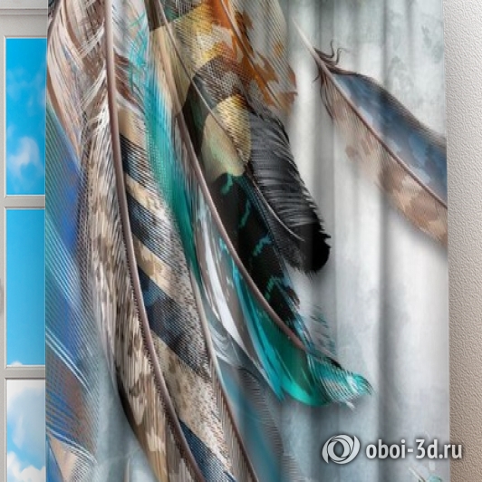 Фотошторы «Яркий веер» вид 2