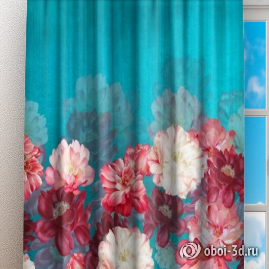  Фотошторы «Цветочный мираж» вид 3