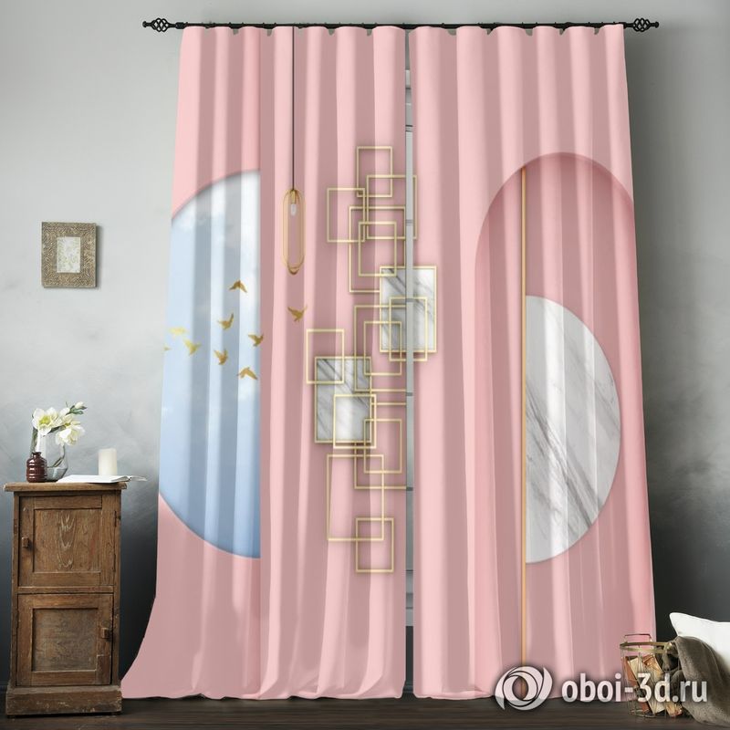 Фотошторы «Розовый баланс» вид 8