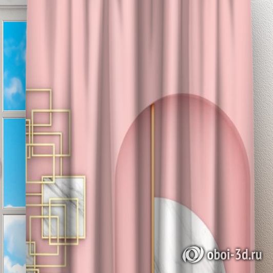Фотошторы «Розовый баланс» вид 2