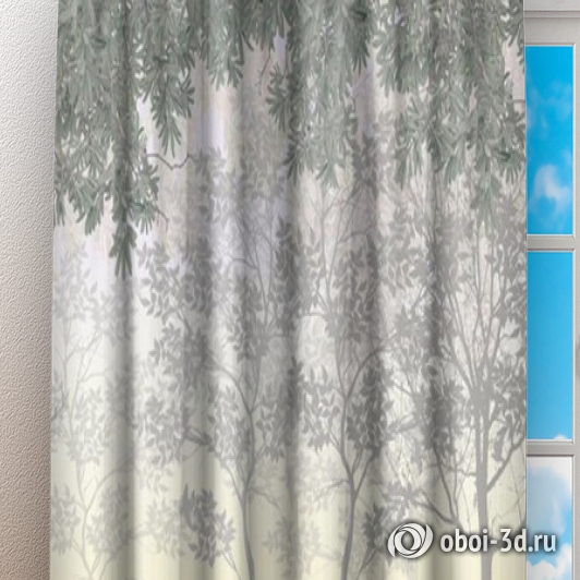  Фотошторы «Туманный лес» вид 3