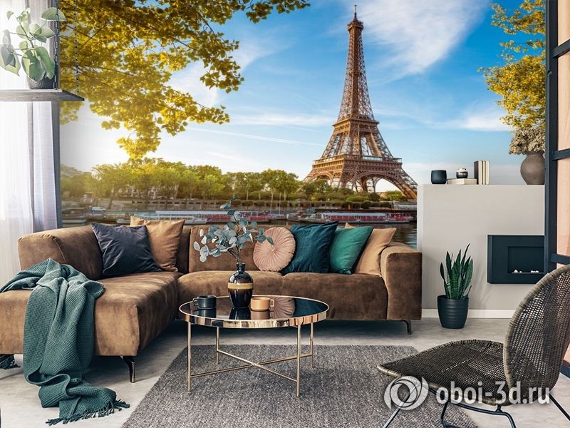 3D Фотообои «Лето в Париже» вид 7