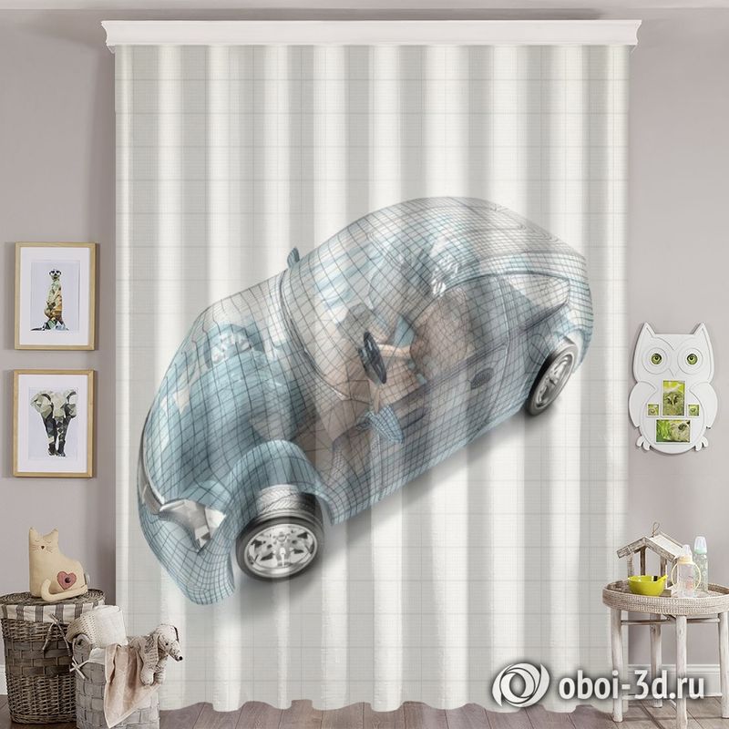 Фотошторы «Авто 3D модель» вид 8