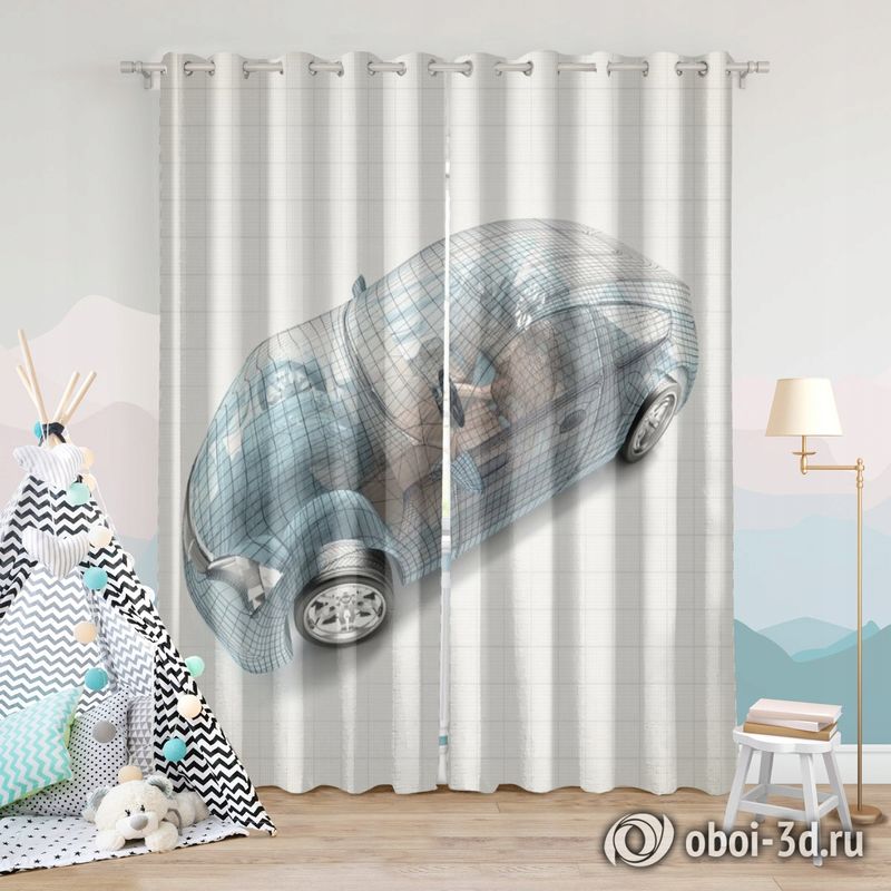 Фотошторы «Авто 3D модель» вид 7