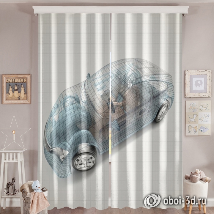 Фотошторы «Авто 3D модель» вид 6