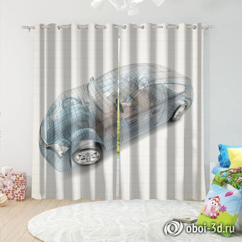 Фотошторы «Авто 3D модель» вид 5