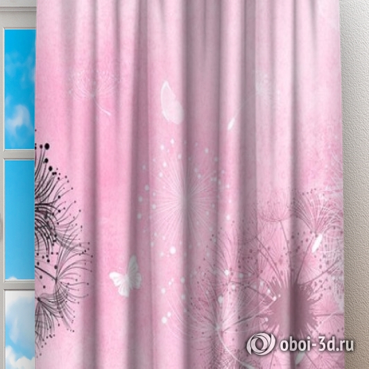 Фотошторы «Стильные одуванчики» вид 2