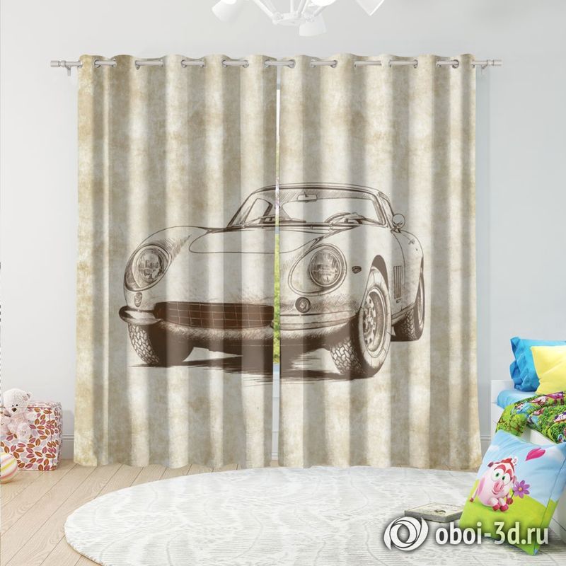 Фотошторы «Авто эскиз» вид 5