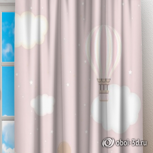 3D Фотошторы «Танцующие зайки» вид 2