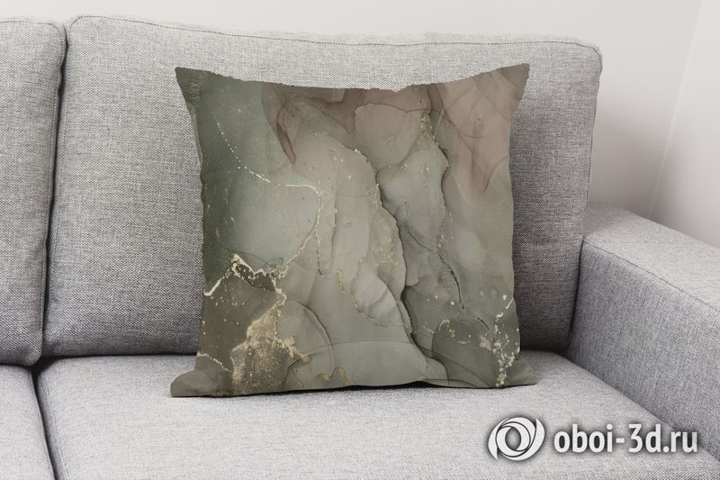 3D Подушка «Мраморная вуаль» вид 2