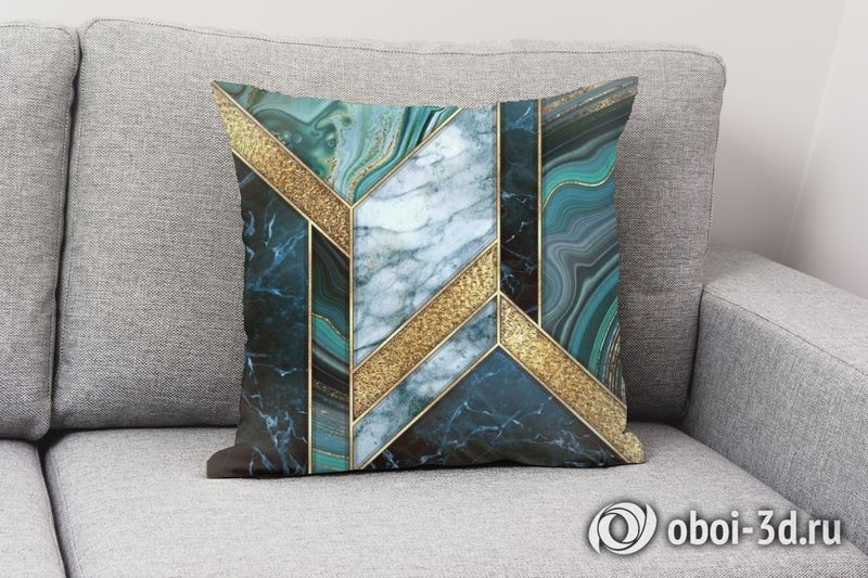 3D Подушка «Апатитовый коллаж» вид 2