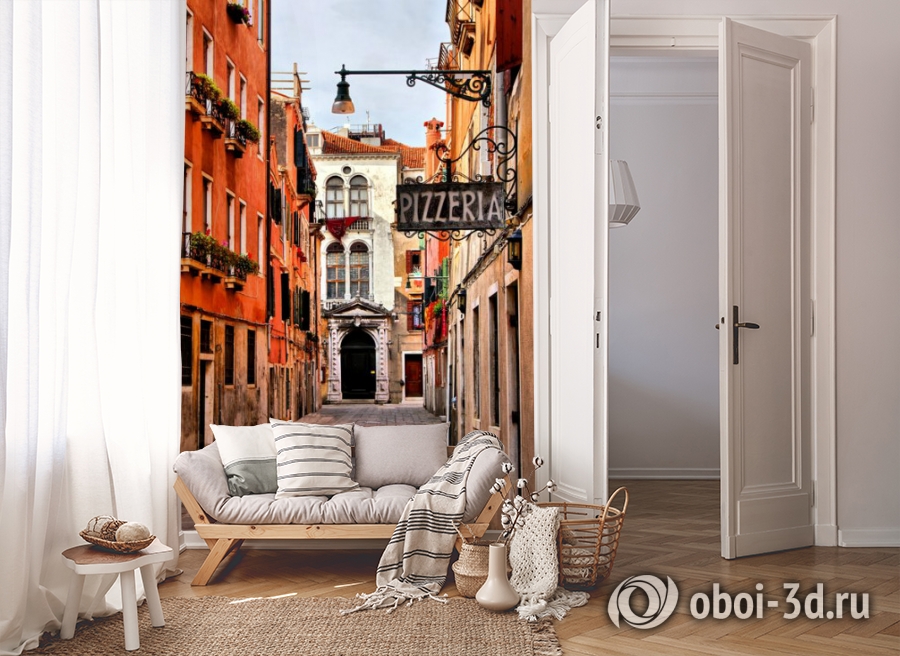 3D Фотообои «Венецианская улочка» вид 8