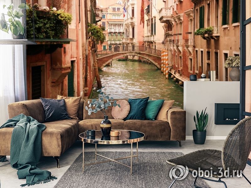 3D Фотообои «Мостик в Венеции» вид 7