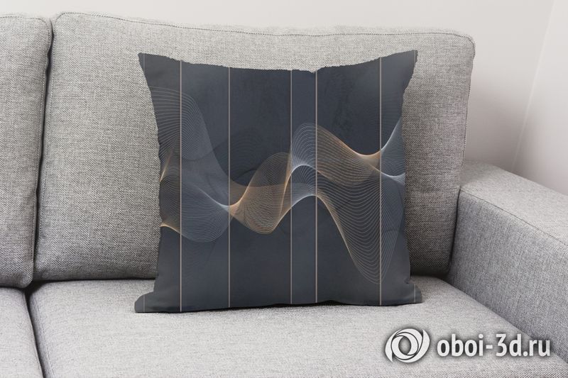 3D Подушка «Сапфировые волны» вид 2