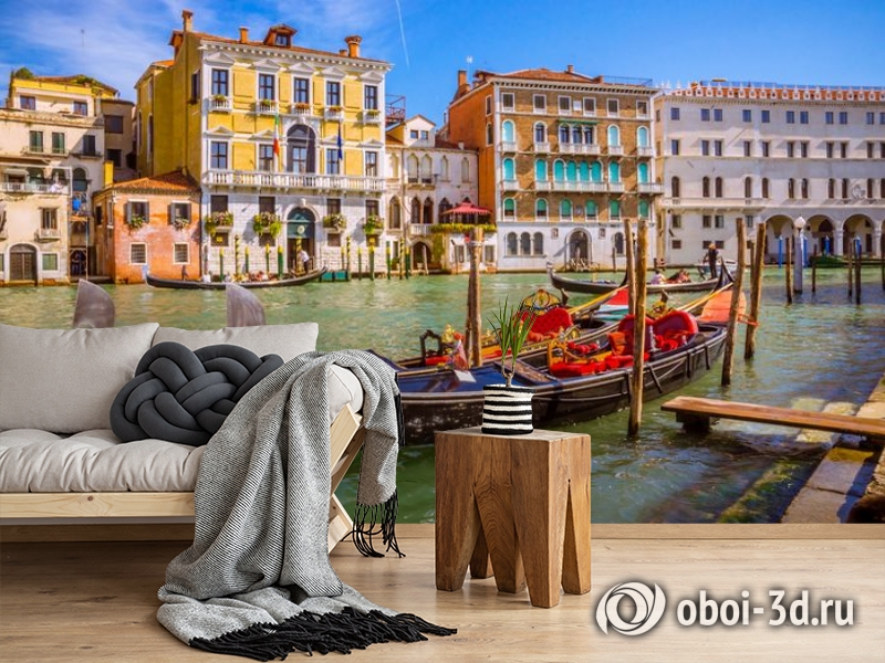 3D Фотообои «Яркий полдень в Венеции» вид 5