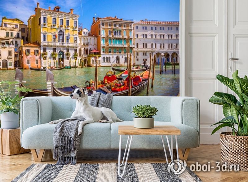 3D Фотообои «Яркий полдень в Венеции» вид 2