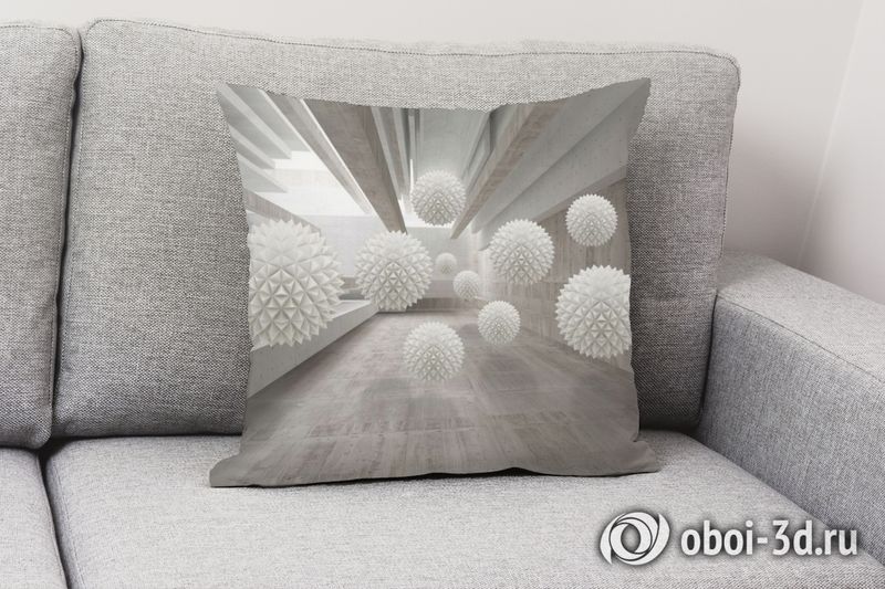 3D Подушка «Тоннель в стиле лофт» вид 2