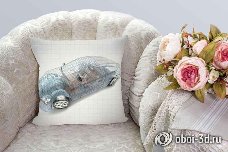 3D Подушка «Авто 3D модель» вид 3