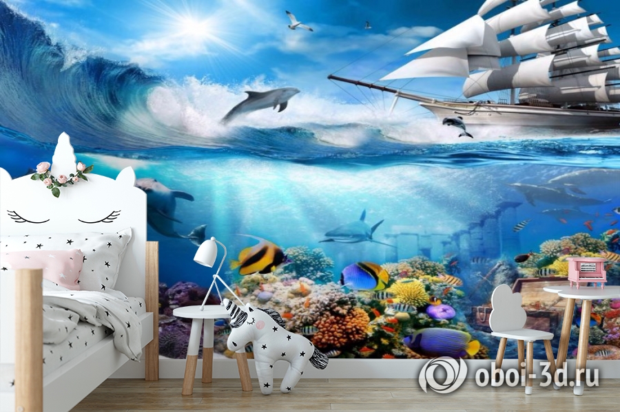 3D Фотообои «Морские глубины» вид 6