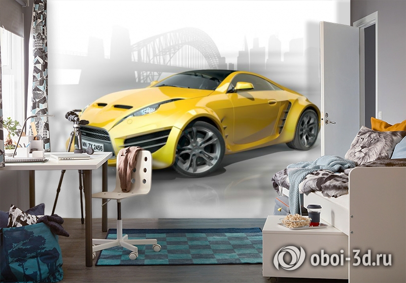 3D Фотообои «Концепт автомобиля» вид 7