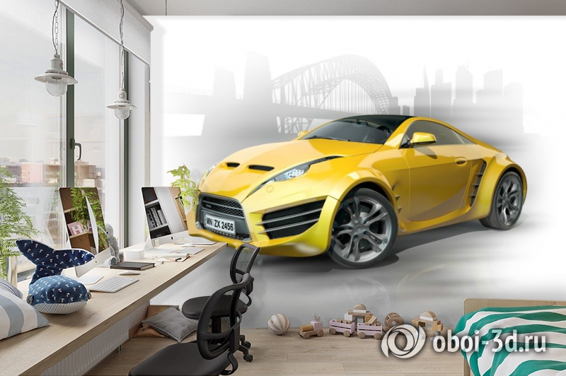 3D Фотообои «Концепт автомобиля» вид 8
