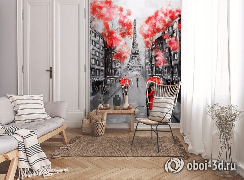 3D Фотообои «Париж - город любви» вид 9
