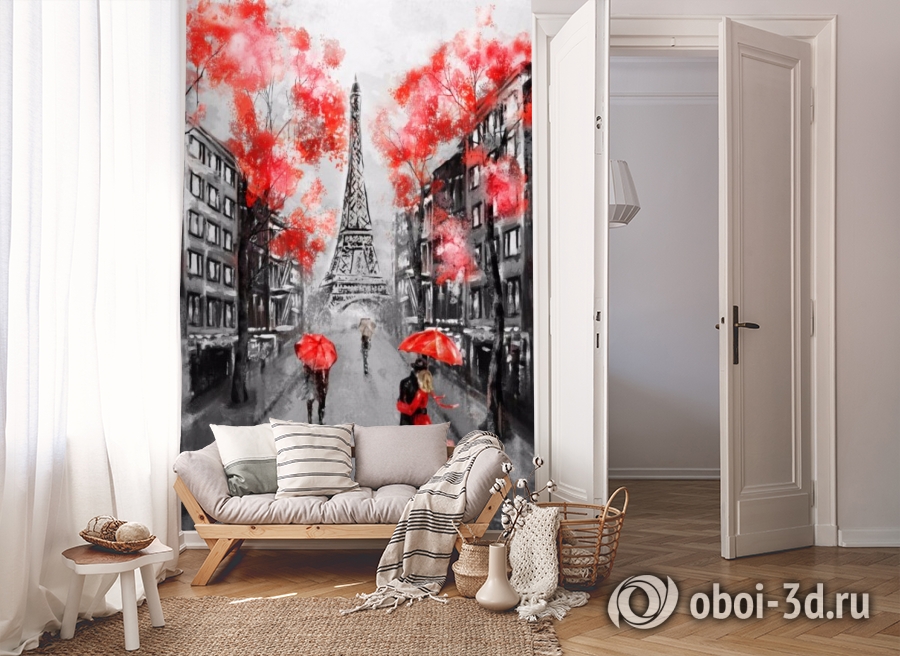 3D Фотообои «Париж - город любви» вид 8