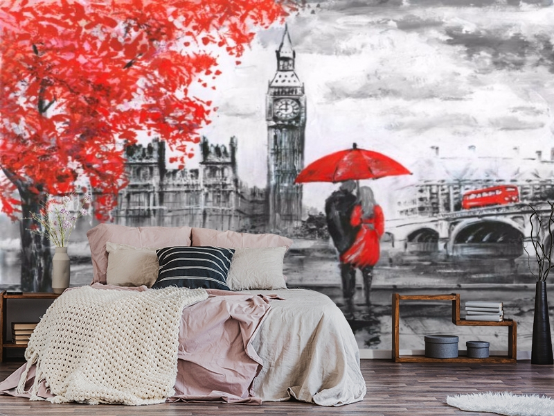 3D Фотообои «Романтика Лондона» вид 3