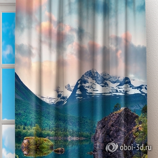 Фотошторы «Скалистый берег» вид 2