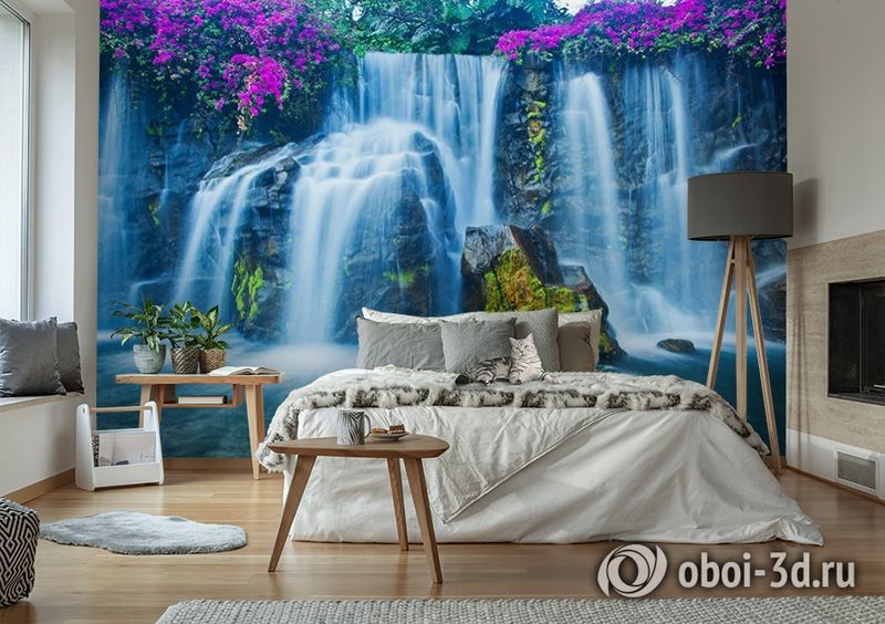 3D Фотообои  «Горный водопад»  вид 6