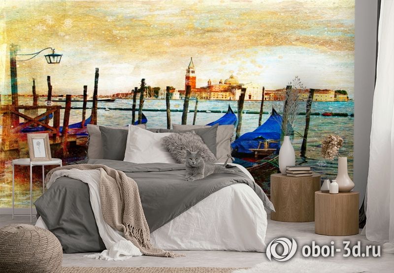 3D Фотообои  «Фреска Венеция» вид 2
