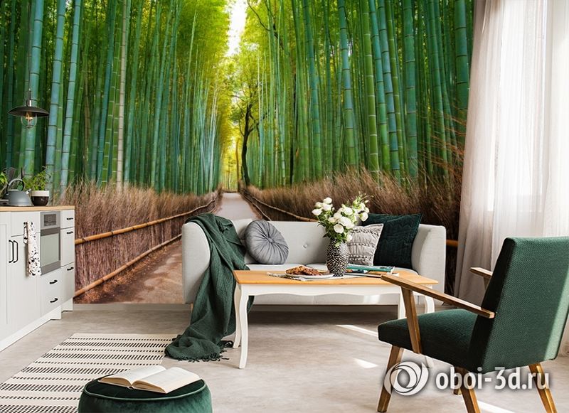 3D Фотообои «Бамбуковый лес» вид 6