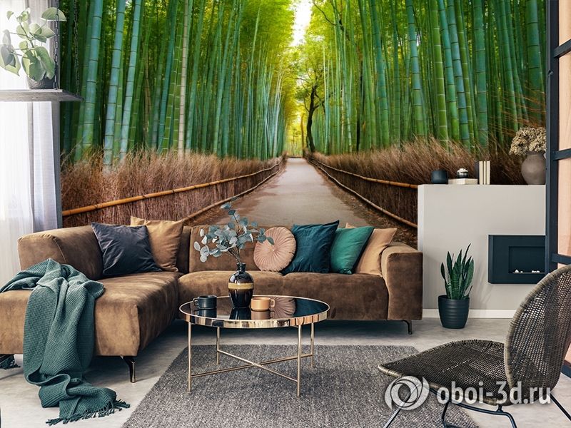 3D Фотообои «Бамбуковый лес» вид 3