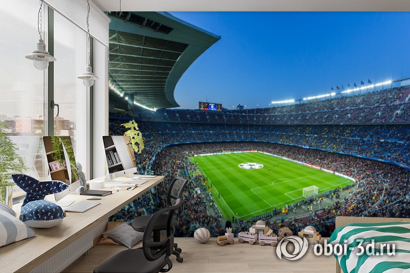 3D Фотообои  «Стадион»  вид 3