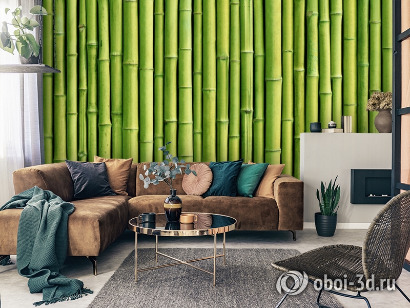 Бамбуковые обои в интерьере и их особенности