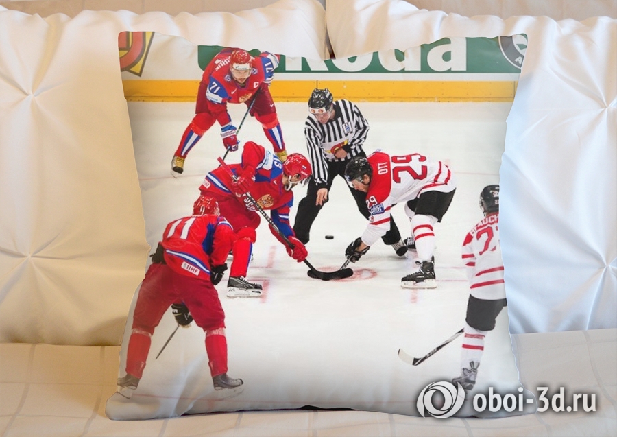 3D Подушка «Хоккей»  вид 2