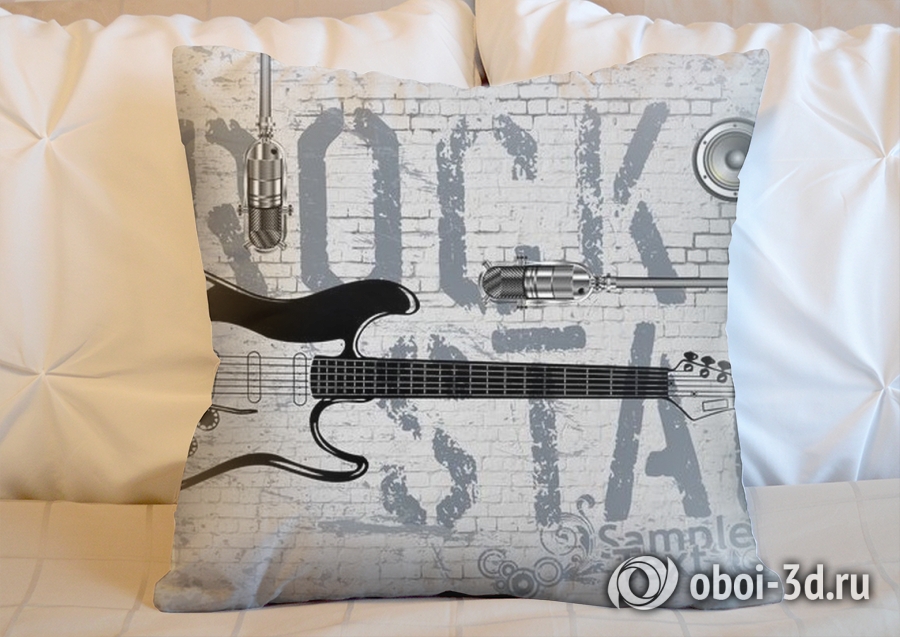 3D Подушка «ROCK STAR» вид 2