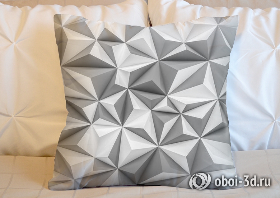 3D Подушка «Мелкие полигоны» вид 10
