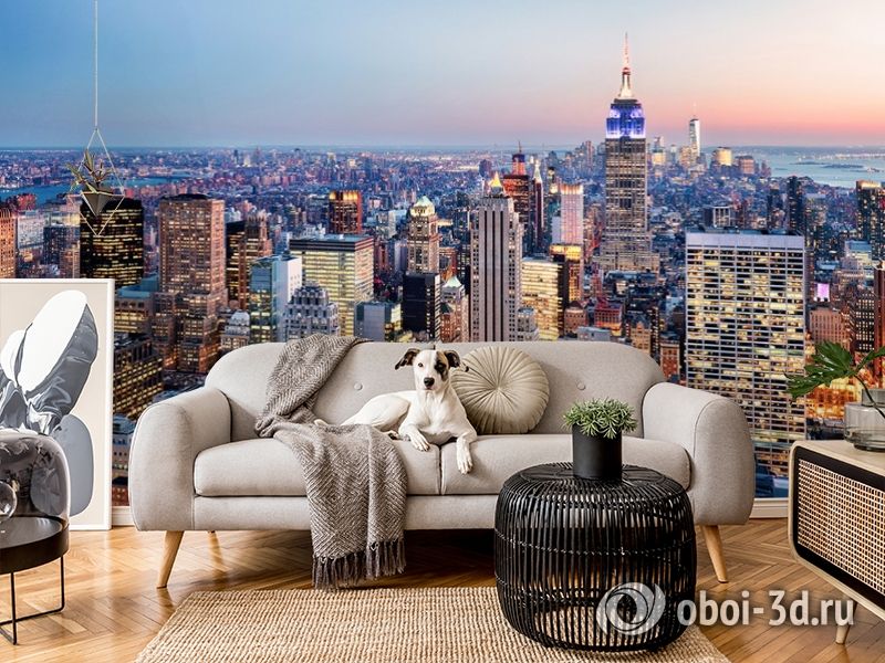 3D Фотообои  «Нью-Йорк: небоскребы»  вид 4