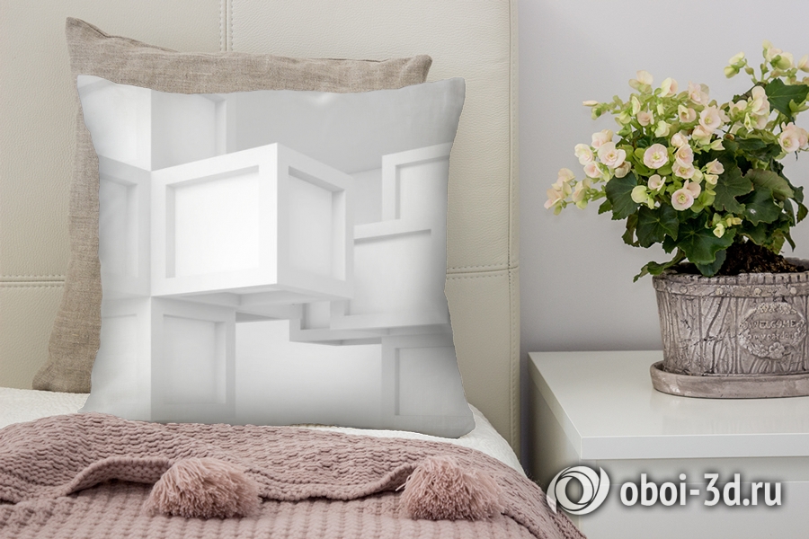 3D Подушка «Кубическая абстракция» вид 4