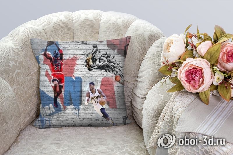 3D Подушка «Игроки NBA» вид 4